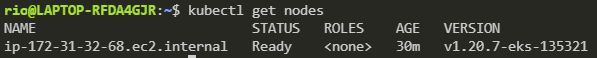 nodes already add to eks cluster