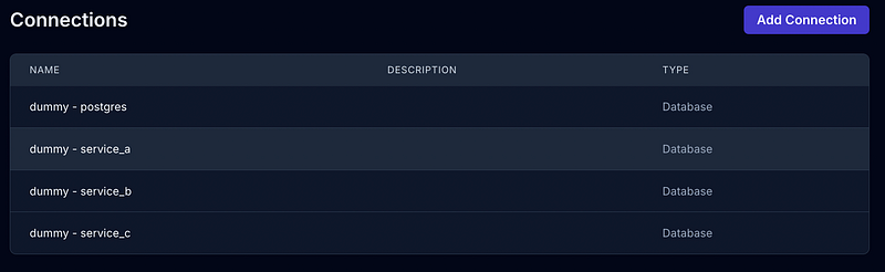 List Connections