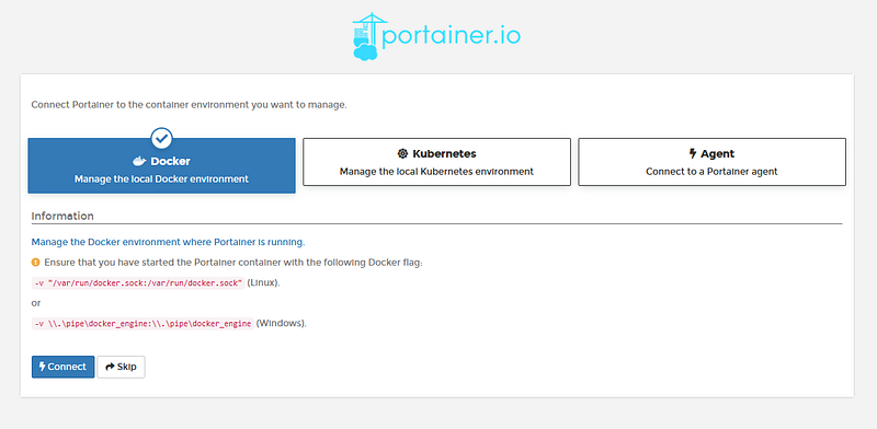 Screenshot from Manage Container With Portainer