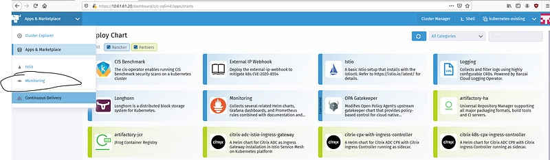 Screenshot from Playing with Rancher For Manage existing Kubernetes Cluster