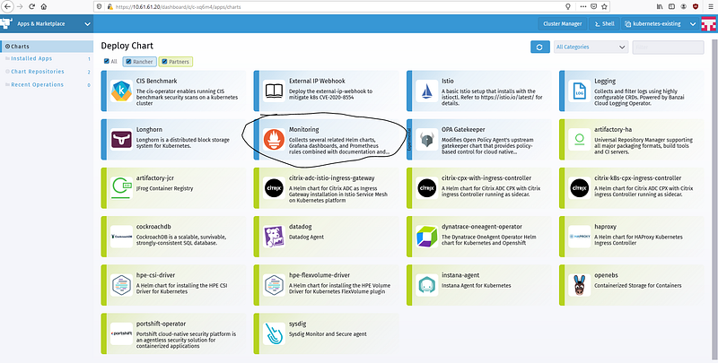 Screenshot from Playing with Rancher For Manage existing Kubernetes Cluster