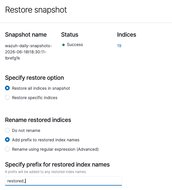 Screenshot from Wazuh Ansible Series Part 10: Automating Wazuh Indexer Backups to Google Cloud Storage